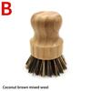 1PC Bamboo Dish Scrub Brush Soap Dish Kitchen Wooden Dish Scrubber Cleaning Brush for Washing Dish Cast Iron Pan Pot