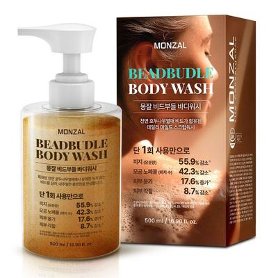Mongjal Spa Natural Walnut Scrub Beaded Body Wash 1 Pcs 500g