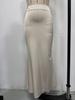 European & American Women's Imitation Silk Long Skirt, 2025 Spring/Autumn Collection