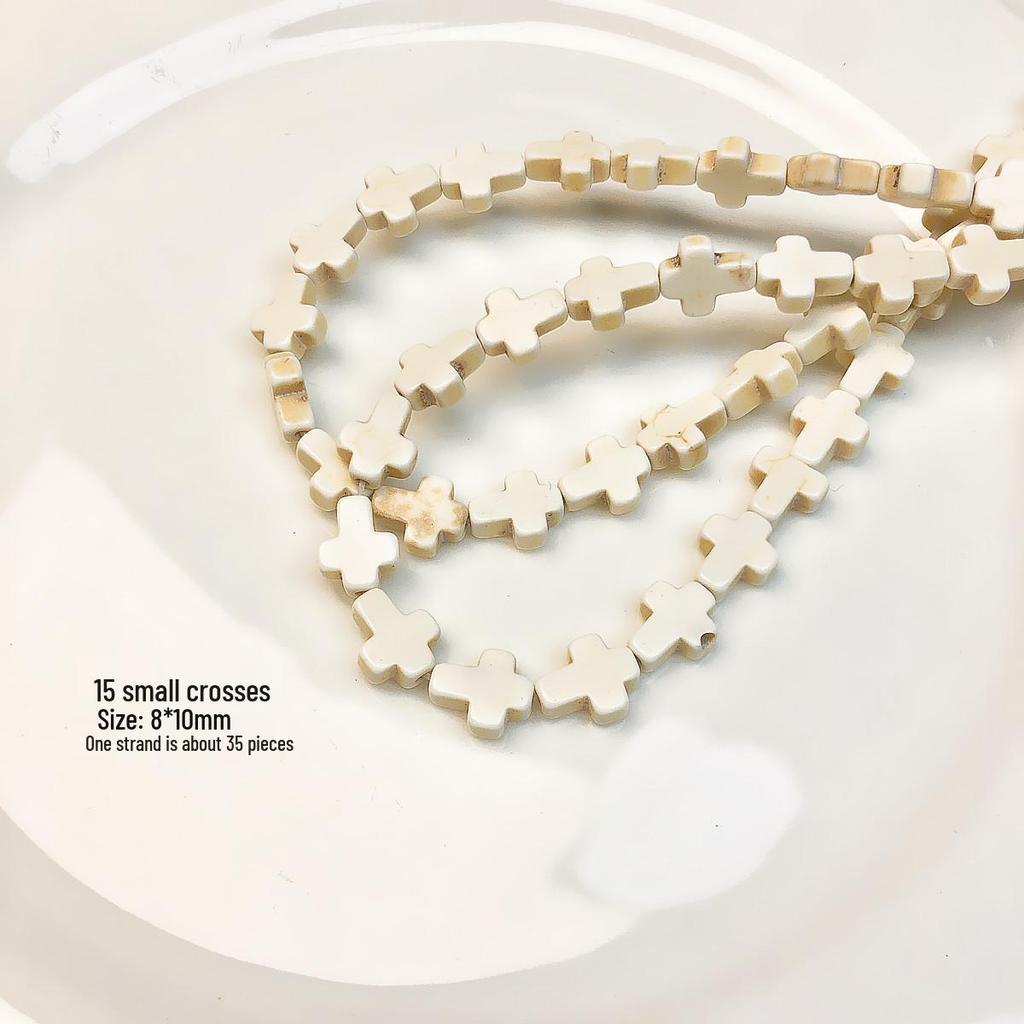 White Turquoise Beads for DIY Necklace Jewelry Accessories - Loose Spacer Beads