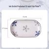 Jingdezhen Ink Orchid Ceramic Bowl 10-Piece Set