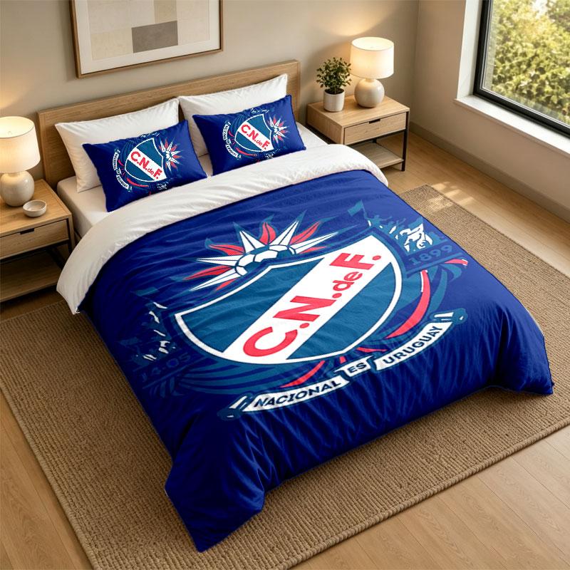 3Pcs Bedding SetNacional De F Tbol Soft Bed Sheet and Two Pillowcases Home Bedroom Decor