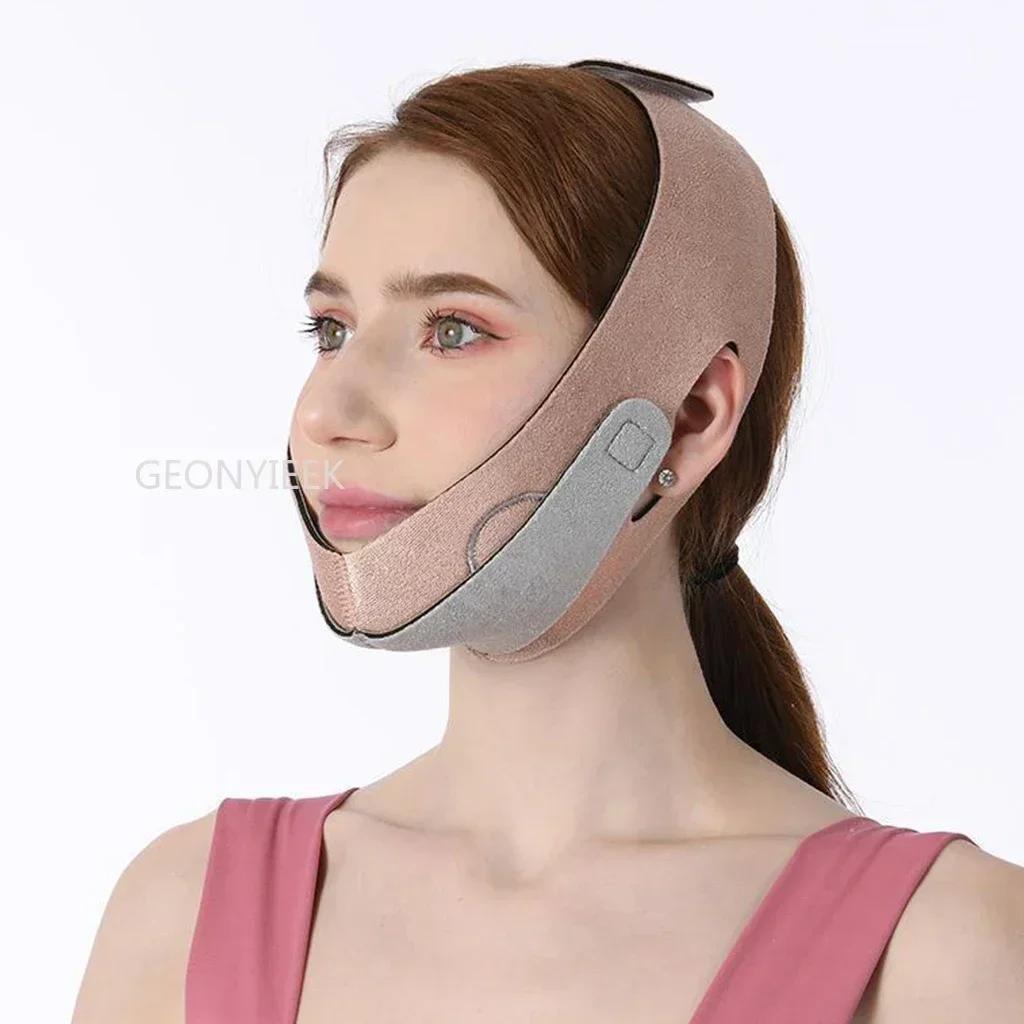 V Face Lift Up Belt Sleeping Sliming Face Mask Massage Shaper Band Facial Night Mask Bandage Double Chin Skin Face Bandage Belt