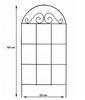 Support for climbing plants with a decorative arch 60x25 cm Green steel