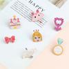 Cute Pink Series Brooch for Girl Cartoon Sweet Love Arrow Enamel Pins Princess Castle Bow Badge Bag Shirt Lapel Pin Jewelry Gift