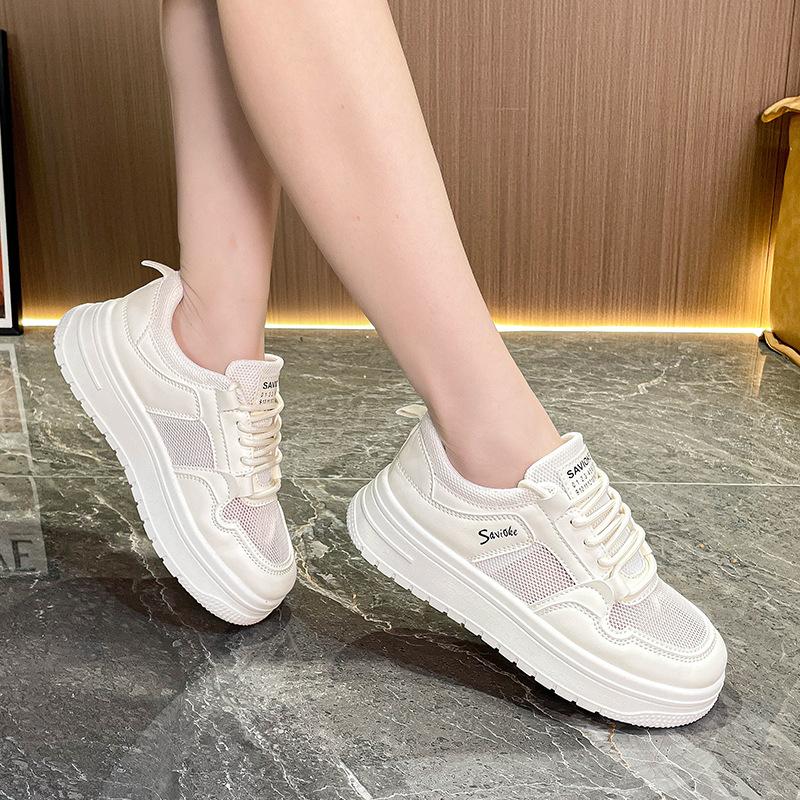 Summer New Breathable Mesh Casual Students Heightening Sports Board Shoes Tide P