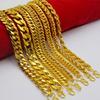 Alloy Gold Plated Bracelet  Imitation Gold Snake Bone Chain Twisted Chain Hip Hop Punk Bracelet
