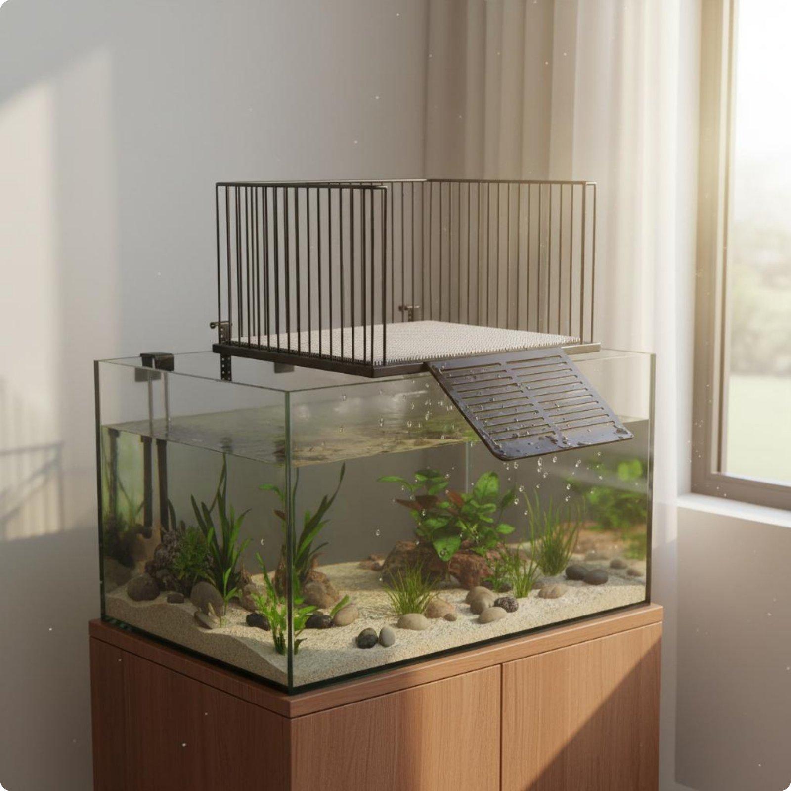 Stainless Steel Basking Dock Anti-Escape Floating