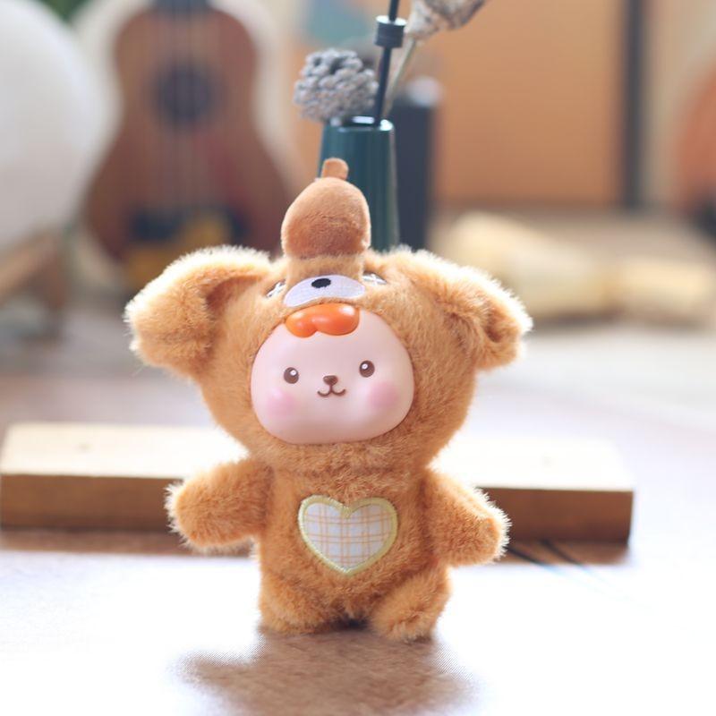 Adorable Rabbit Plush Doll With Pp Cotton Filling For Backpacks And Gifts