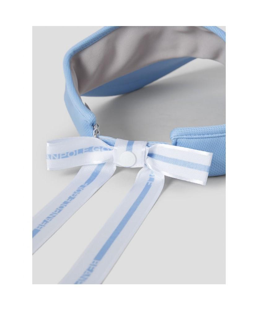 Binpolaegseseoli Women'S Ribbon Point Sun Visor Sky Blue