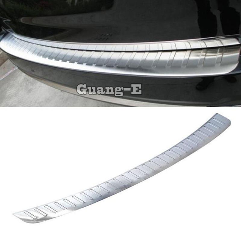 For Subaru Forester 2013 2014 2015 2016 2017 2018 External Rear Bumper Trunk Trim Car Cover Stainless Steel Plate Pedal Stick