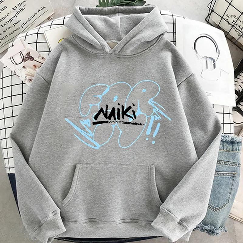 Bluza z kapturem z nadrukiem litery Trend Sweter Kreatywny projekt Ubrania Unisex High Street Jesień Zima Bluzy