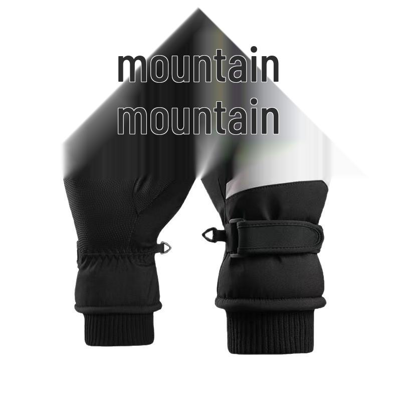 Unisex Fleece-Lined Waterproof Ski Gloves Non-Slip Outdoor Cycling Touchscreen Winter Gear