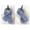 Cross Scarf Faux Rabbit Fur Double-sided Soft Washable Thickened Keep Warm