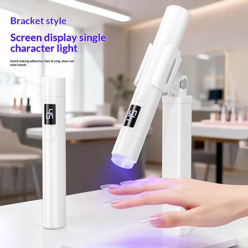 Rechargeable UV Nail Lamp Salon Grade Fast Curing Adjustable Stand LED Gel Dryer for Home DIY Use