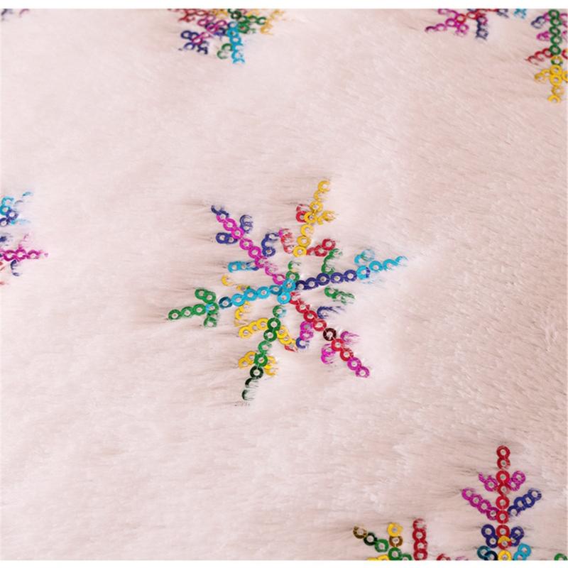 Snowflake Pillow Cover for Car Sofa Decoration Christmas Plush Cushion Covers