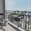 Balcony Drainage Rack WallMounted Hanging with Guard Rails SpaceSaving Railing Organizer for