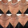 Temperament Imitation Pearl Fringed Beaded Collarbone Necklace, Hip-Hop Style Diamond-Encrusted Cross Collar For Women