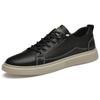 Genuine Leather Men Sneakers New Style Casual Shoes Trend Versatile Skate Shoes Korean-style Outdoor Footwear Leisure Walk Flats