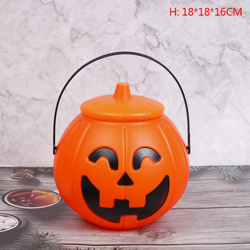 Halloween-Party-Requisiten, Kunststoff-Kürbis-Eimer, dekorieren Sie Halloween-Dekoration