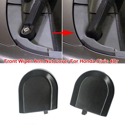 76601-SNA-A01 Black Front Windshield Wiper Arm Nut Covers For Honda Civic 4Door FA1 FD1 FD2 2006 2007 2008 2009 2010 2011