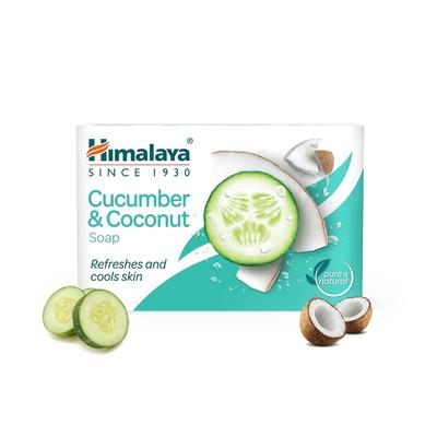 Himalaya Herbals Refreshing Cucumber Soap & Coconut Soap, 75gm, Himalaya