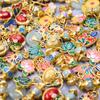 5/10/15 Zufällige Gemischte Pflanzen Emaille Blume Anhänger Für Schmuckherstellung Großhandel Diy Mädchen Frauen Accessoires Lotus Anhänger Herz Materialien