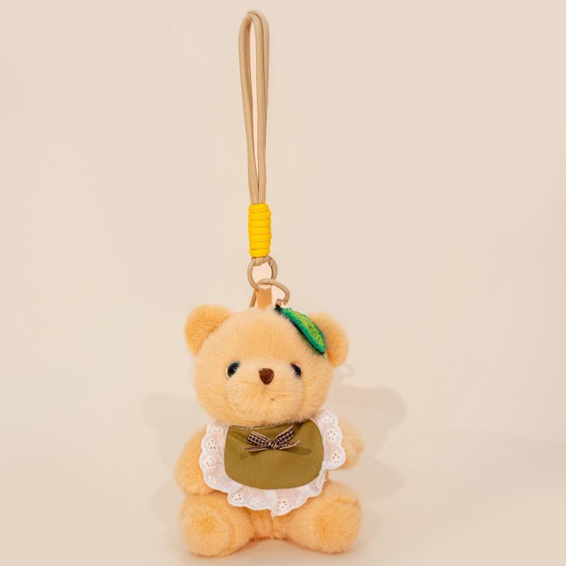 Dress Wear Bear Plush Keychain Stuffed Doll Pendant Backpack Decoration Gift