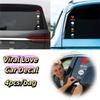 4 Stück/Beutel Kreatives Design Vinyl-Aufkleber Lustiges Design Liebesherz Aufkleber Auto Heckscheibe