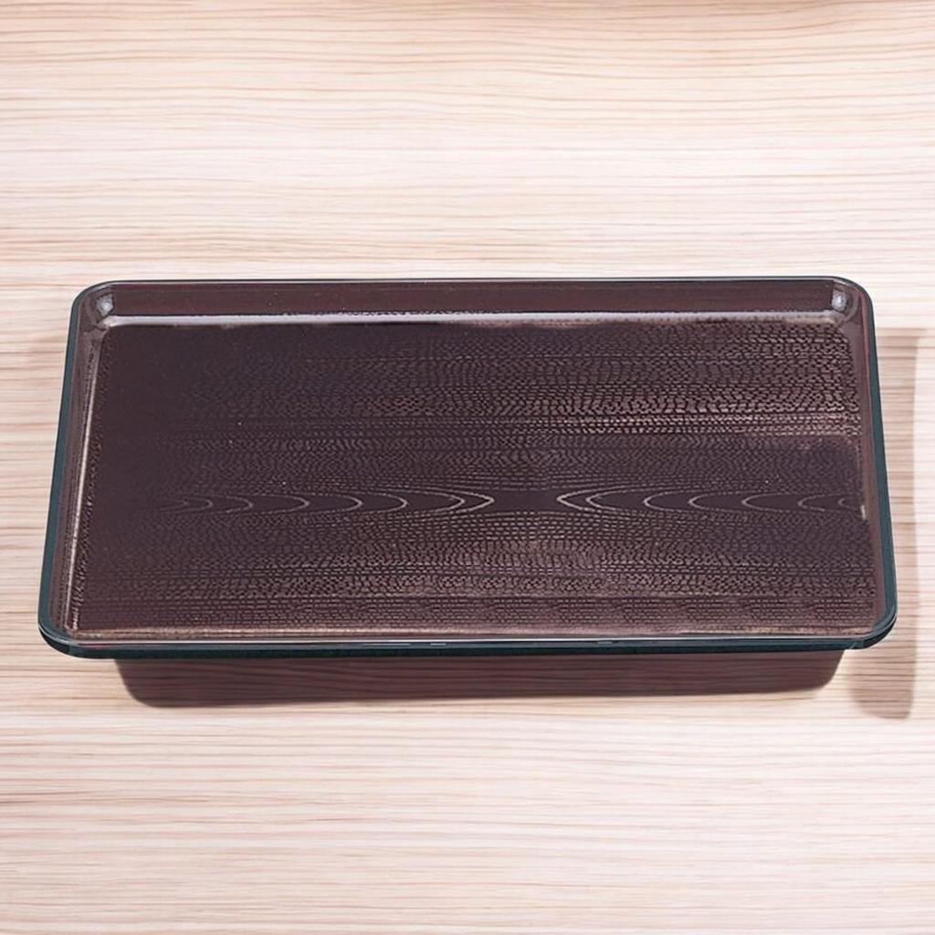 Shinkime Kaiseki Tray Shintame Lacquerware Made In Japan J-kitchens 6-shaku (Tray) (ABS Resin), Non-Slip, 48cm,