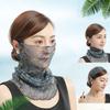 Summer Thin Anti-UV Scarf Women Driving Riding Chiffon Neck Collar Scarf Multi-Function UV Protection Mask Sunscreen For Face