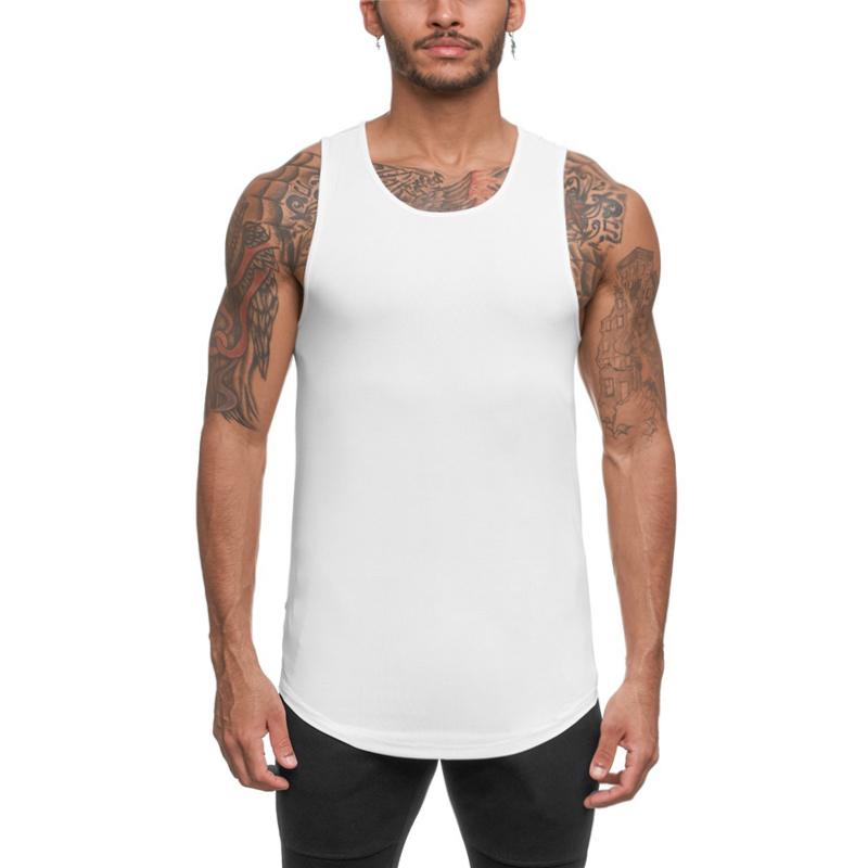 Muscleguys Summer Bottoming Shirt Mesh Vest Men's Undershirt Sleeveless Outer Wear Youth Fitness Running Mens Bodybuilding Tank Tops