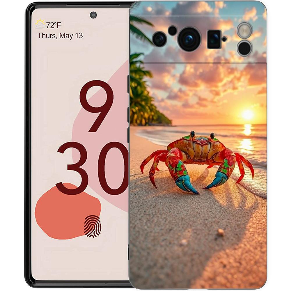 Seaside Scenery Wave Beach Phone Case For Google Pixel 10A 10 9 8 7 6 Pro XL 9A 8A 6A 7A 5G Soft Shockproof TPU Black Cover