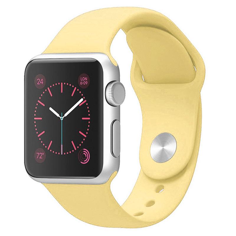 Apple Silicone Strap for Apple Watch Series 1-9/SE, Classic Sports Band