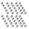 50Pcs Coupling Nut Round M4 Stainless Steel Rod Connector Nut Female Thread Fastener