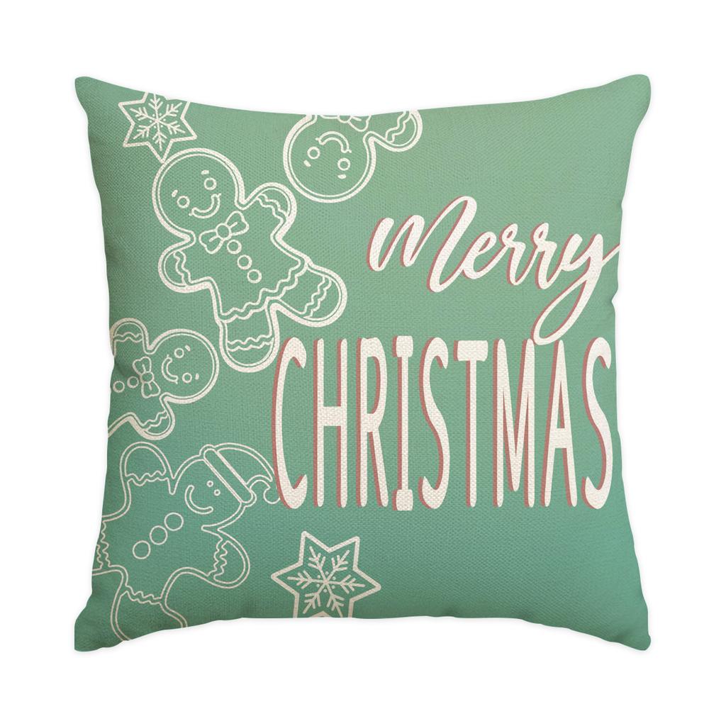 1/4Pcs Christmas Pillowcases, Gingerbread Man Cartoon Cushion Covers, Christmas Decorations, Farmhouse Sofas, Home Decor