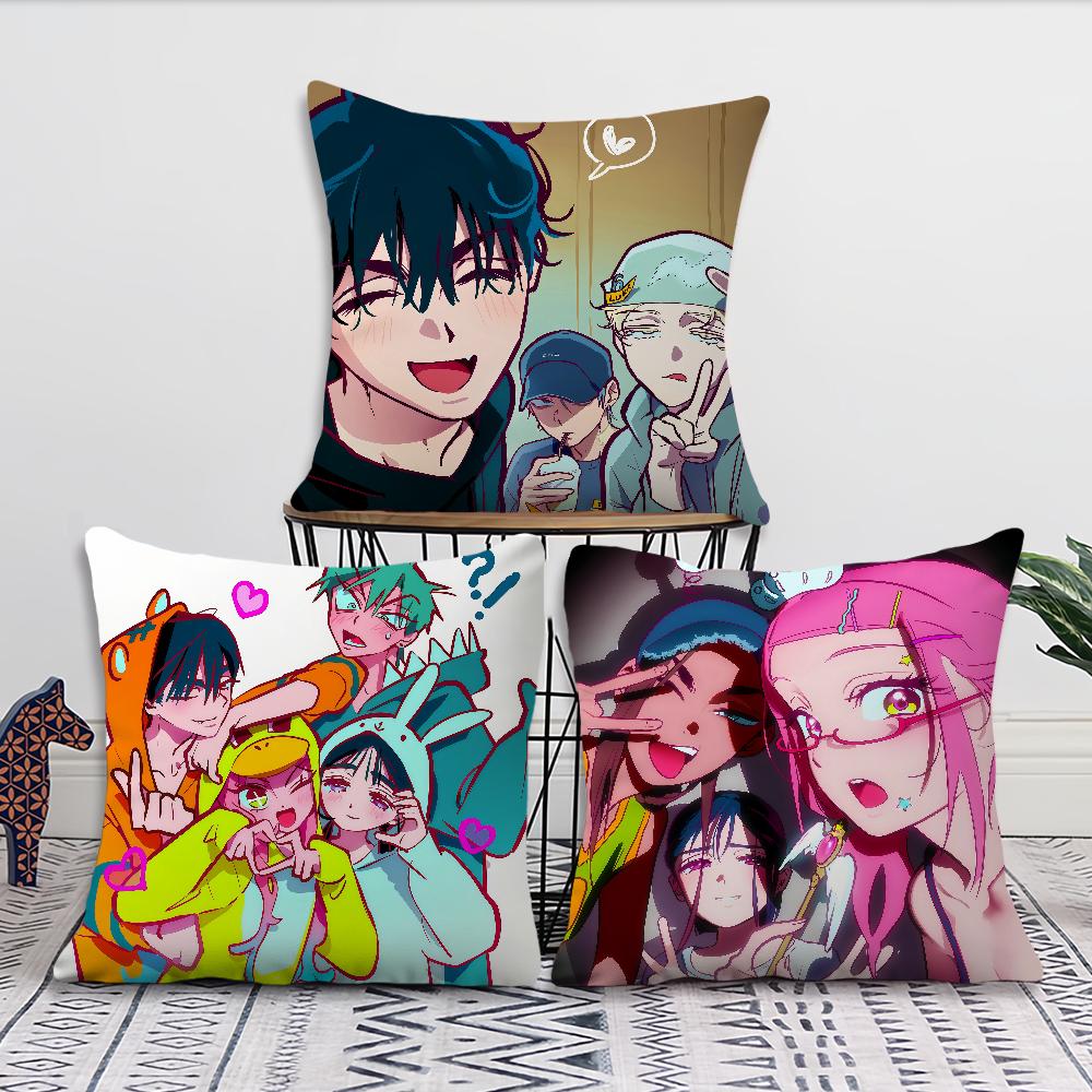 anime comic A-ALIENs S-STAGEs art cushion cover Comfortable soft Pillow Case for Sofa Living Room Home Decor Protective Covers