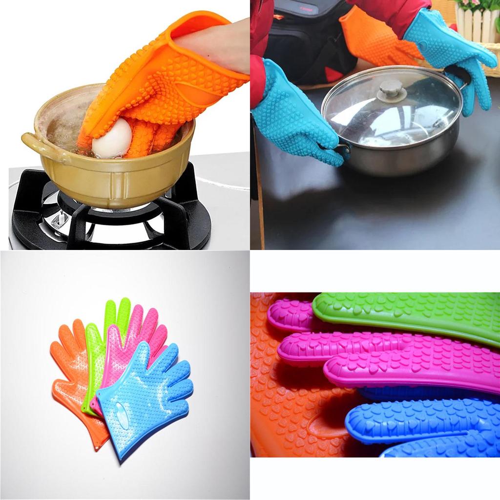 Versatile Silicone Heat Resistant Gloves For Kitchen Oven Grill And Bbq Adventures
