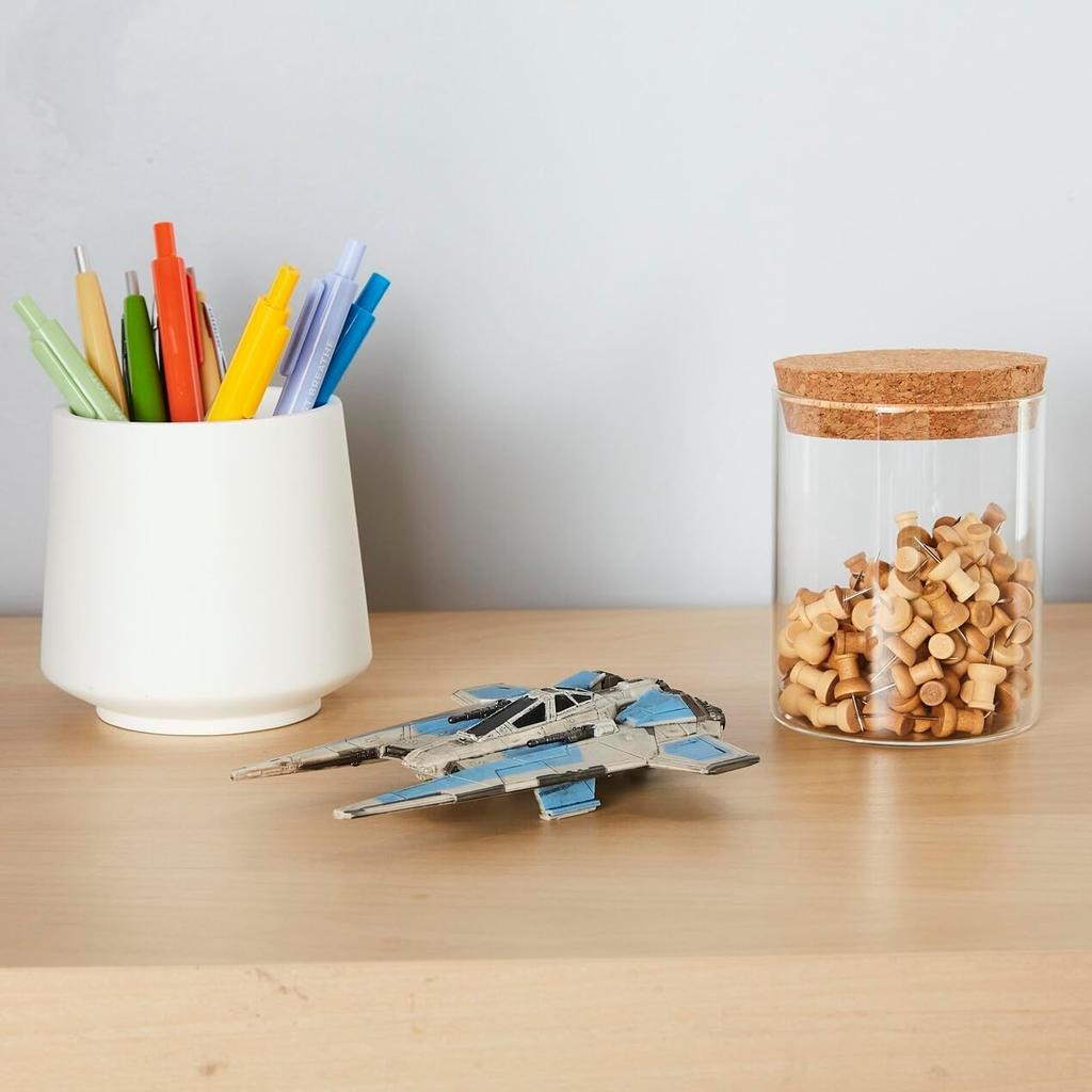 Star Wars Micro Galaxy Squadron Tusk Fighter Vehicle with Microfigure Accessory - 5-inch 1-inch