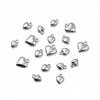 Double-Sided Solid Color Heart Charms: DIY Alloy Pendants for Handmade Jewelry