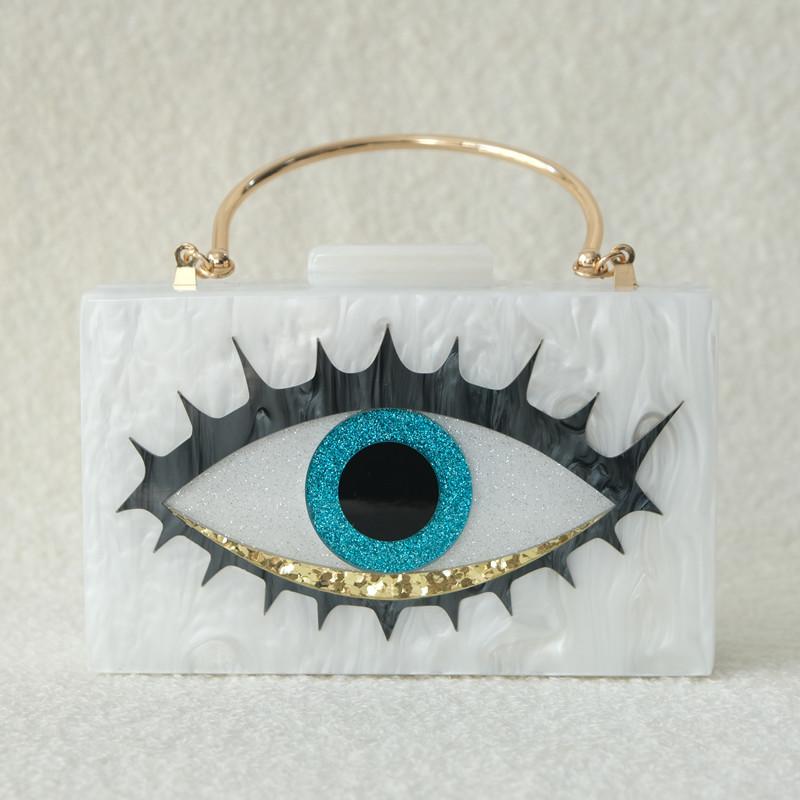 Neue trendige Handtasche Mode Frauen Tasche Boutique Acryl Luxus Party Abend Tasche Frau Candy Hochzeit Box Vintage Kupplung Einkaufstasche