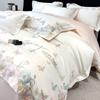 Class A Maternal And Infant Grade 240 Long-Staple Cotton4-Pcs Set Of Pure Cotton Satin Embroidered Quilt Cover, Bed Sheet Skin-Friendly Mattress