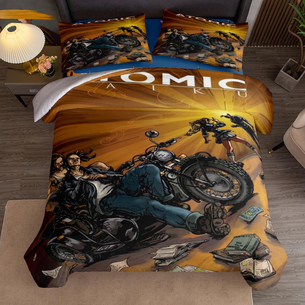 

Атомарный Набор Постельного Белья Хайку Без Простыни Кинг Квин Дабл Фулл Твин Односпальный Размер Набор Постельного Белья 135x200cm