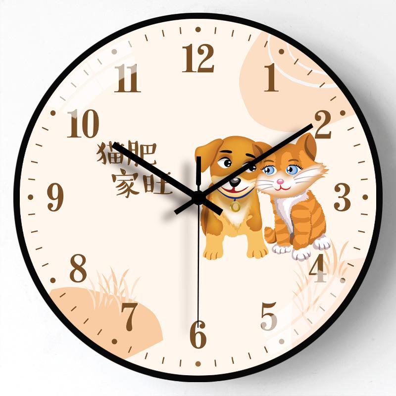 12-inch 30cm Everything Ruyi Home Living Room Mute Wall Clock Simple Creative Bedroom Clock