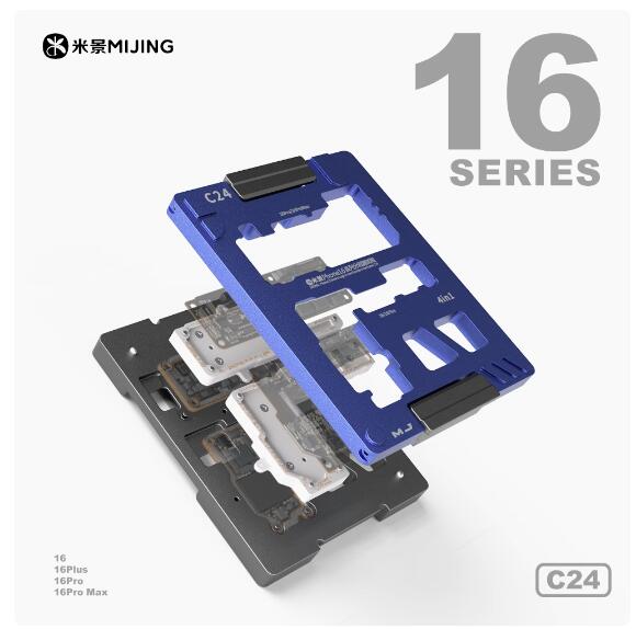 MiJing C25 C21 C22 C23 C24 Motherboard Middle Layer Tester Platform For iPhone X XS-17Pro Max Logic Board Frame Repair Fixture