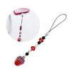 Lovely Beaded Bowknot Phone Strap Charm Pendant with Star Accents Sturdy Handbag Adornment Craft Supplies for Girls