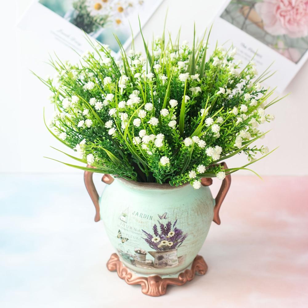 6pcs Realistic Outdoor Artificial Flower Plastic Fake Plants Home Decoration Weddings Gathering Assorted Indoor Outdoor Displays