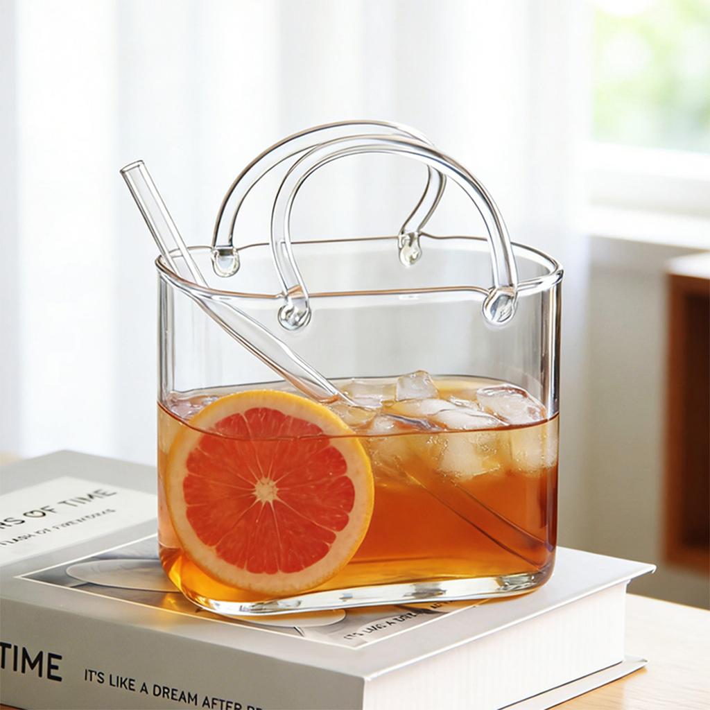Unique Bag Shaped Beverage Cups, Fish Tank Vases, Creative And Cute Juice Glass Cups