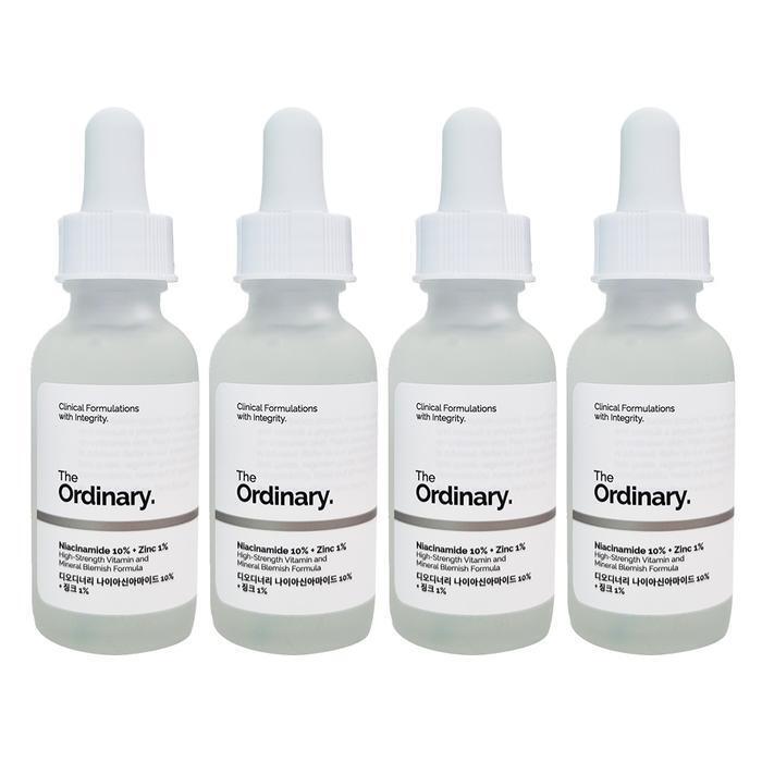 

[THE ORDINARY] Niacinamide 10% + Zinc 1% 30ml x 4 (38564586)