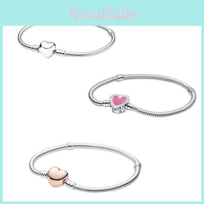 Pandora Heart Shape Crown Clasp Bracelet In Rose Gold Stylish And Durable Gift